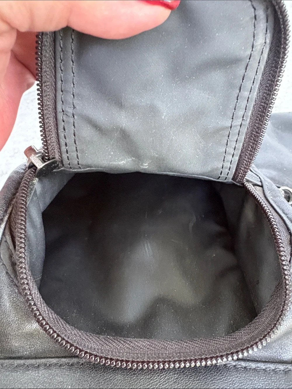 Tumi Alpha Napa leather expandable briefcase